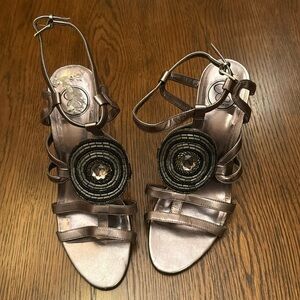 Jessica Simpson gray graphite heels 8 1/2